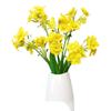 Pequeño Ramo Fresco de Narcisos, Flores Falsas, Flores Artificiales, Decoraciones para Sala de Estar, Flores para Mesa de Comedor, Flores de Seda, Nuevo Venta al por Mayor Transfronteriza y Dropshipping