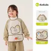 Dududu Home Toalla Cuadrada Infantil Overol de Invierno para Niños Casual para Niñas Bebé Bonito Elegante Moderno Versátil Nuevo Estilo