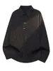 Nueva camisa a rayas estilo chino para hombre, de manga larga, corte holgado, casual, top estilo "old money", marca de moda, adecuada para adolescentes para usar en capas