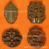 Colgante de Jade Xiu Tallado de Guanyin al por Mayor, Colgante Doble de Jade con Nudo Propicio y Patrón de Dragón, Colgante de Jade de Hebilla Pacífica para Hombres, Dropshipping