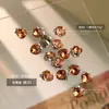 Arte de Uñas Popular con Pedrería Apilada, Producto Terminado con Incrustación Ovalada en Forma de Corazón, Bola de Pedrería Perla, Transparente como el Hielo, Deslumbrante, Decoración Versátil Hecha a Mano con Pedrería, Aurora