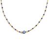 Collar de Acero Inoxidable Jinyiyuan Acero Titanio Baño de Oro de 18K Chapado al Vacío Collar que No se Desvanece Clip Cuenta Esmalte Simple y a la Moda