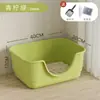 Caja de Arena para Gatos Jumbo Semi-Cerrada Anti-Salpicaduras Inodoro para Gatos Tipo Abierto Caja de Arena Extra Grande Suministros para Mascotas Dropshipping