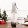 Decoraciones navideñas Papá Noel nórdico juego de vino tinto barba tejida juego de champán accesorios de decoración para hotel restaurante