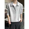 Novedad Otoño 2026 Estilo Hong Kong Talla Grande Camiseta de Manga Larga Falsa de Dos Piezas M-5X HT26786-TeP34