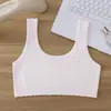 Chaleco de desarrollo para niñas de primera etapa, de hombros anchos, cómodo y transpirable, adecuado para estudiantes adolescentes, con copas fijas