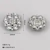 Botones de Flor con Pedrería, Botones Metálicos de Alto Gama con Diseño Hueco Multicapa, Accesorios y Complementos para Abrigos y Trajes