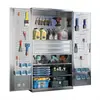 Gabinete de Herramientas de Acero Inoxidable Taller Caja de Herramientas de Acero Inoxidable de Alta Resistencia Gabinete para Cuchillos Gabinete de Almacenamiento de Herramientas Caja de Almacenamiento de Piezas