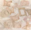 Pacote de Cartas Momo Série Luz e Sombra Flutuantes Base para Decoração de Material de Diário DIY Vazado em Relevo 20 Folhas em 4 Designs