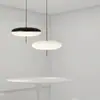 Iluminación moderna minimalista para bar restaurante decoración de diseñador LED diseño de lámpara platillo volante arte dormitorio mesita de noche araña