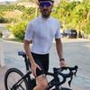 Transfronterizo Europeo y Americano de Secado Rápido Manga Corta Transpirable Absorbente de Sudor Unisex Ligero Portátil Bolsillo Capa Base Deportiva Camiseta de Ciclismo
