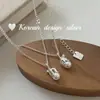 Cadena de Clavícula S925 Plata de Ley Huevo de Perla Berenjena Diseño de Nicho Elegante Simple Ins Coreano Collar de Gama Alta y Versátil