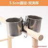 Suministros para aves comedero taza de acero inoxidable con clip taza para comida de estornino caja comedero de agua tanque para comida de loro comedero