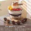 Tetera para Preparar Té para Uso Doméstico, Maceta Cerámica Moderna de Interior para Preparar Té, Tetera Individual para Té de Leche Tostado Yunnan, Tetera con Asa Lateral No Caliente