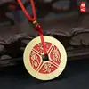 El Popular Fantasma de la Montaña Taishang Laojun Gasta Dinero en Monedas de Cobre Antiguas para Atraer Riqueza y es Tan Urgente como la Ley. Llevar Collares y Colgantes al por Mayor