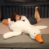 Peluche Grande de Ganso Blanco, Muñeco Almohada para Dormir en la Cama, Abrazar y Acostarse Boca Abajo, Lindo Regalo para Niñas, Recuerdo de Boda