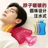 Bolsa de agua caliente rellenable para compresa caliente en la columna cervical, bolsa de agua caliente para adultos, almohada de cuello largo para dormir, almohada de soporte para el cuello y almohada de soporte lumbar