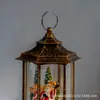 Luz Led Hexagonal Retro Transfronteriza de Navidad Adornos para Bolso Escena Navideña Lámpara de Aceite Pequeña Luz Decorativa Rellena de Agua