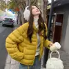 Casaco Curto de Penas de Pato Branco 90% Estilo Canelado Feminino 2026 Inverno Versátil Não Exigente Solto Emagrecedor Roupa Exterior Em Estoque