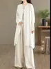 Camisa de Manga Larga de Algodón y Lino de Estilo Casual Retro Artístico, Delgada, Nueva para Primavera y Otoño, con Cárdigan de Botones para Mujer