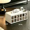 Caja de Pañuelos de Cuero Estilo Vintage de Alta Gama Retro Francés, Caja de Almacenamiento para Control Remoto de Mesa de Café en la Sala de Estar, Portarrollos de Papel Higiénico de Lujo Ligero