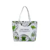 Bolsa Tote de Lona Transfronteiriça de Ombro Único, Bolsa Tote Estampada Versátil de Grande Capacidade, Bolsa de Mão Feminina de Ombro Único, Bolsa Feminina, Transfronteiriça