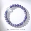 Estilo Mismo que Xiaohongshu Pulsera de Jade Blanco de Hainan y Bodhi Morado de Círculo Único para Mujer Diseño de Lujo Ligero Pulsera de Cuentas Budistas