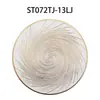 Shengte suministro directo mantel individual a prueba de aceite impermeable antideslizante individual de mesa hogar creativo remolino redondo PVC posavasos de cocina