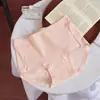 [directo de fábrica] talla grande chica rellenita ropa interior para mujer cintura 95% algodón transpirable color liso transpirable bragas de cadera
