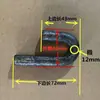 Gancho de Solda Anel em Forma de U de Ferro Sólido, Dobra de Barra de Ferro em Forma de Arco Semicircular, Gancho de Fivela em Forma de U, Dobra de Barra de Orelha de Levantamento