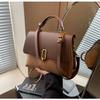 Bolso de mano retro esmerilado de gran capacidad para mujer, popular en otoño e invierno, nuevo y moderno bolso bandolera combinable para mujer.
