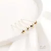 Accesorios para Joyería DIY que Conservan el Color Aguja en Forma de T Rellena de Oro de 14K Estrella de Cinco Puntas Corazón Aguja de Cabeza Plana Material para Joyería Hecha a Mano