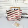 Bolsa de Cosméticos de Pana Retro con Lunares, Bolso de Mano Portátil, Bolsa de Almacenamiento de Gran Capacidad para Viaje para Cuidado de la Piel y Artículos de Tocador