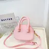 Nova Bolsa Infantil Estilo Pai-Filho Moda Mini Porta-Moedas Bolsa de Mão Menina Cor Sólida Bolsa de Ombro Transversal