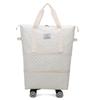 Bolsa de viaje universal con ruedas romboidales, ligera, para equipaje, almacenamiento para separación de ropa seca y húmeda, gran capacidad, para fitness y yoga.