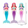 Nuevo Juguete de Buceo de Verano Transfronterizo Piscina Infantil Entrenamiento Juego Agua Cabello Corto Negro Luminoso Giratorio Sirena Serpiente