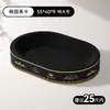 Placa de arranhar para gatos de papelão preto, durável e sem soltar fiapos, ninho de arranhar integrado para gatos, bacia espessa de papelão ondulado para afiar as garras