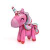 Globo de unicornio de pie ensamblado en 3D, gran cabeza de caballo arcoíris de dibujos animados, globo de película de aluminio, decoración de escena de cumpleaños infantil