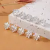 Contas espaçadoras de flor de cerejeira banhadas a cobre com prata espessa, contas da sorte, acessórios para joias feitas à mão, materiais para colares e pulseiras atacado