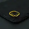 Anel de Orelhas de Coelho Fofo Feminino Design de Coelho Fofo Nicho Simples Versátil Aberto Ajustável Festival Tanabata para Namorada