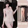 Conjunto de Top de Malla Transparente Floral y Falda Bodycon, Atuendo de Lencería Sexy para Mujer, No Necesitas Quitarlo, Estilo Puro Deseo