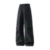 Pantalones de trabajo casuales estilo americano holgados para hombre, adecuados para primavera y otoño, modernos, versátiles, deportivos, a prueba de viento, impermeables y de pierna recta largos