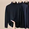 Suéter de Lana Peinada Hengyuanxiang para Hombre Engrosado Nuevo Estilo Otoño e Invierno 2025 Suéter de Cuello Alto 100% Lana Pura para Hombre