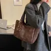 Bolsa Retro de Estampado de Leopardo Relajada Perezosa Nueva Otoño 2026 para Mujer Elegante para el Trabajo de Gran Capacidad Bolso de Hombro Único Bolso Tote