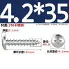 Tornillos Autorroscantes de Acero Inoxidable 316, Cabeza Redonda Cruz, Tornillos para Madera Cabeza Plana Extendida, Cabeza Grande, Mm2M3M4M5M6