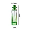 Frasco de Perfume de Vidro Colorido 30ml Frasco Portátil para Dispensar Perfume Frasco de Amostra de Vidro Frasco de Perfume com Spray de Pressão