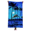 Millones de Toallas de Playa con Estampado de Delfines, Vista al Mar, Transfronterizas, Altamente Absorbentes, Secado Rápido, Portátiles, Toallas de Baño de Playa, Fábrica de Origen