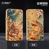 ZORRO ZC11 Encendedor de Queroseno Portátil Ultra-delgado Impreso en Color 3D por Ambos Lados Moderno y Único para TikTok y Kuaishou