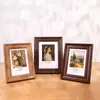Moldura de Foto Rústica Americana em Madeira Maciça para Mesa / Moldura de Foto Criativa de Madeira de 6/7 Polegadas Moldura Decorativa para Fotos de Casamento de Estúdio