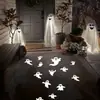 LB005 Adesivo de Decoração de Halloween Fantasma para Exterior Decoração de Festival Adesivo de Chão de Folha de Alumínio Adesivo de Parede Autoadesivo à Prova d'Água
